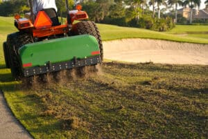 Aeration of Golf Course