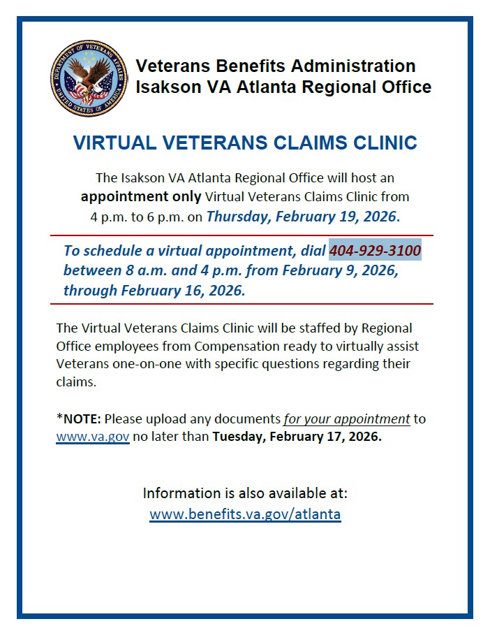 Atlanta VA – Virtual Claims Clinic